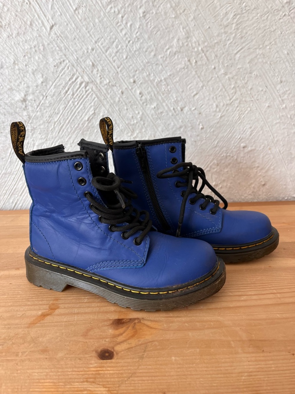 Kids Dr. Marten Electric Blue Boots
